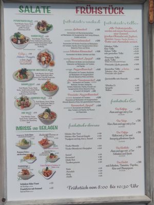 Speisekarte at Grandma's Hipster Kiosk 99 in Hartberg