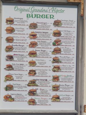 Speisekarte at Grandma's Hipster Kiosk 99 in Hartberg