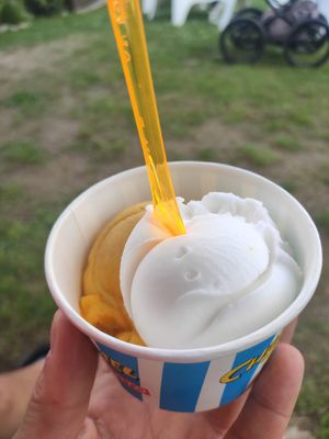 Veganes Eis: Mango und Zitrone at Grandma's Hipster Kiosk 99 in Hartberg