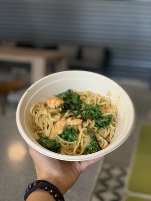Laksa linguine, one of the best at Gomama in East Singapore