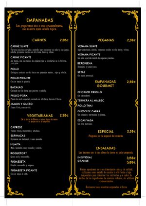 Carta at Alma Criolla in Zaragoza