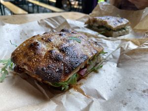 BBQ Mushroom Sandwich  at Plant Food in Aarhus