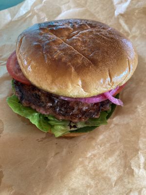 Classic burger  at Plant Food in Aarhus