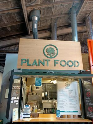 Food counter at Plant Food in Aarhus
