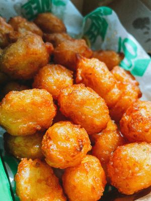 Garlic tater tots  at Oowee - Picton in Bristol