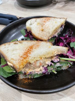 Vegan shrimps sandwich   at Oowee - Picton in Bristol