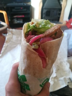 Garlic chickn wrap at Oowee - Picton in Bristol