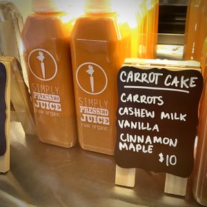 grab-and-go fresh juice at Simply Pressed Juice in Granger