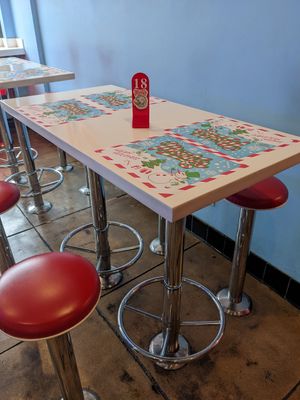 My spot at Monty's Good Burger - Echo Park in Los Angeles