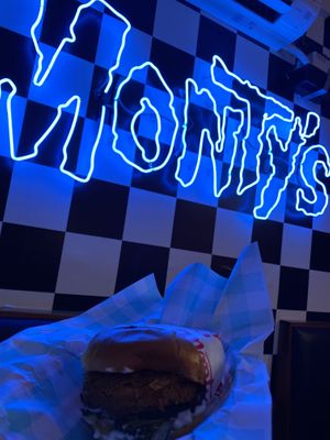 The Charlie's Chicken Sandwich is the Best  at Monty's Good Burger - Echo Park in Los Angeles