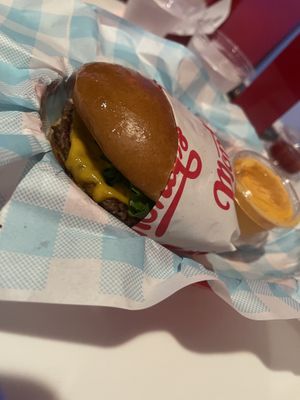 Double burger   at Monty's Good Burger - Echo Park in Los Angeles