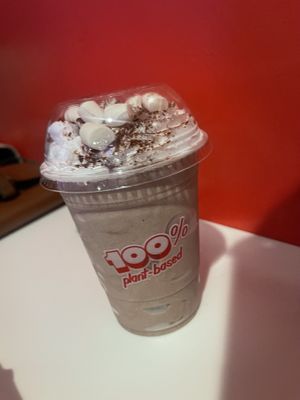 Hot chocolate milk shake   at Monty's Good Burger - Echo Park in Los Angeles