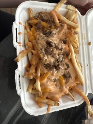 Max’d Out Fries  at Monty's Good Burger - Echo Park in Los Angeles