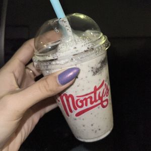 oreo 1/2 shake  at Monty's Good Burger - Echo Park in Los Angeles