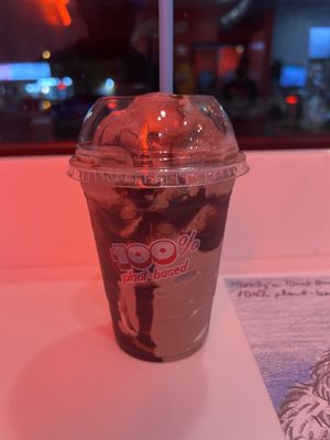 Chocolate shake   at Monty's Good Burger - Echo Park in Los Angeles