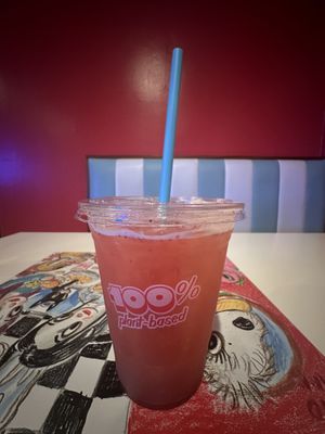 Sparkling Strawberry Lemonade   at Monty's Good Burger - Echo Park in Los Angeles