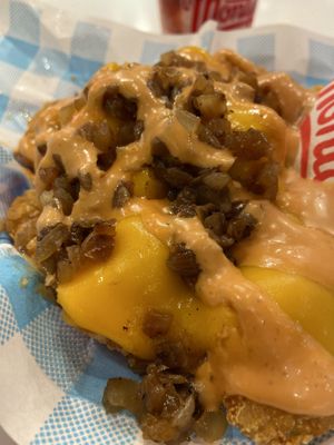 Iconic fries at Monty's Good Burger - Echo Park in Los Angeles