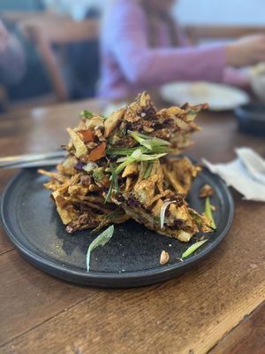 Okay na Okoy
$ 11.00
Sweet potatoes and carrot fritters  at Kulinarya in Coquitlam