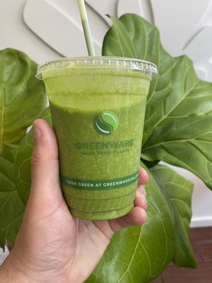 Green smoothie  at The Sprout Kitchen in St Augustine