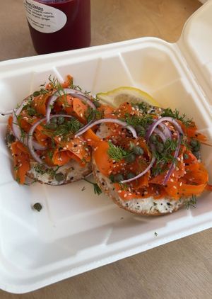 carrot lox  at The Sprout Kitchen in St Augustine