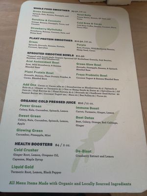  at The Sprout Kitchen in St Augustine