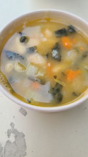 White bean and kale soup at The Sprout Kitchen in St Augustine