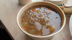 Lentil soup at The Sprout Kitchen in St Augustine