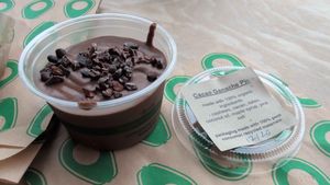 Cacao ganache pie at The Sprout Kitchen in St Augustine