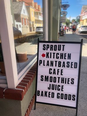 Outfront at The Sprout Kitchen in St Augustine