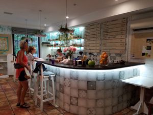 Coffee and smoothie bar at Green Whale in Kyiv