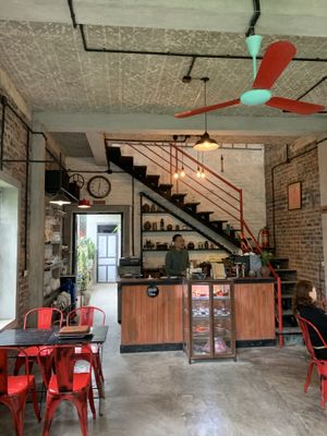  at Brick Coffee in Ninh Binh