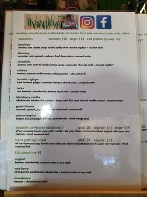 Menu at Super Raw in Preston