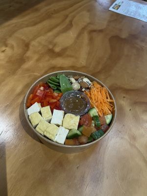 Tofu Buddha bowl  at Super Raw in Preston