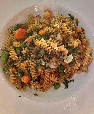 chickpea rigatoni  at Mizza in Santa Barbara