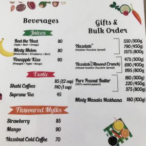 Menu - part 1 at Elysian Delights - Ethigreenz in Gurugram