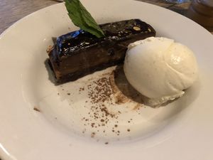 Salted caramel choc pudding  at The Kings Arms in Solihull