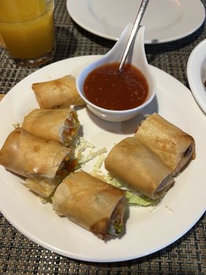 Spring rolls  at China Red in Haabneeme