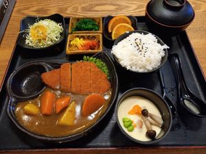 Chicken katsu curry at Zen House Japanese Vegetarian in Selangor