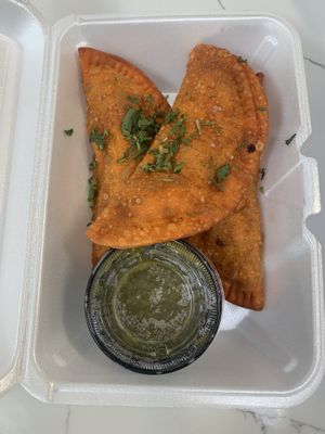 Vegan Empanada at El Toro Loco in South Plainfield