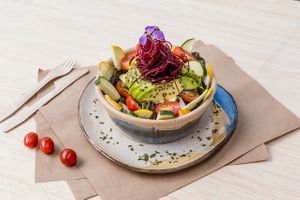 Vegan Salad at Super Foods in Quito