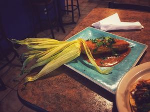 Veganized Street corn at Amaya's Fresh Mexican Grill in Monroe