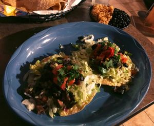 Vegan Mushroom Tostada at Amaya's Fresh Mexican Grill in Monroe