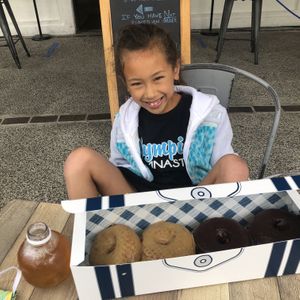 Vegan maple and chocolate raised, i dunno how they do it. Truly incredible   at JD Flannel in San Juan Capistrano