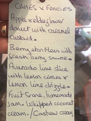 Cake options  at Forge Cottage in Romford