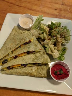 quesadilla at ION - It's Only Natural Restaurant in Middletown