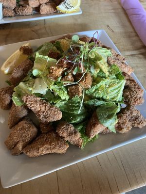Cesar salad with southern fried tofu   at ION - It's Only Natural Restaurant in Middletown