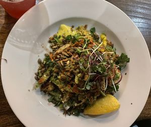 Goodbye To Summer Salad special (& Iced Tea - also a special)  at ION - It's Only Natural Restaurant in Middletown