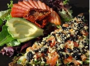 summer salads  at ION - It's Only Natural Restaurant in Middletown