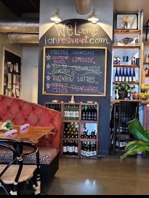 Many options and comfy seating  at ION - It's Only Natural Restaurant in Middletown