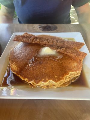 3 huge pancakes   at ION - It's Only Natural Restaurant in Middletown